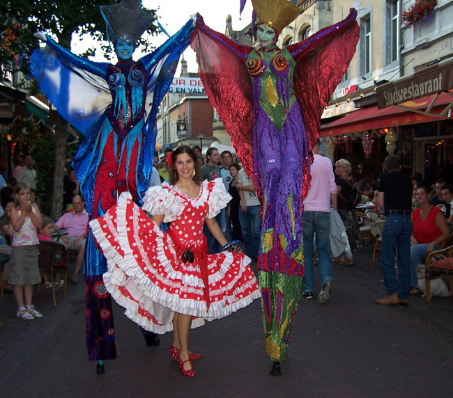 Spaanse dag in winkelcentrum